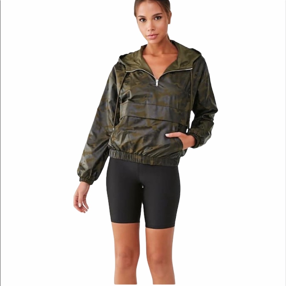Active Camo Print Anorak